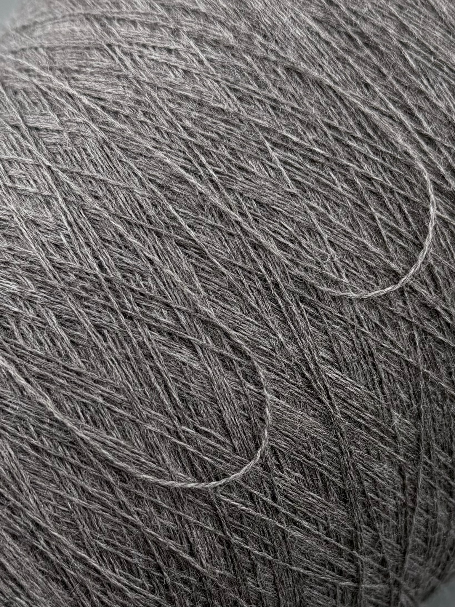 Zegna Baruffa Cashwool 2/30 – Extrafeines Merinogarn Hellanthrazit meliert 421436